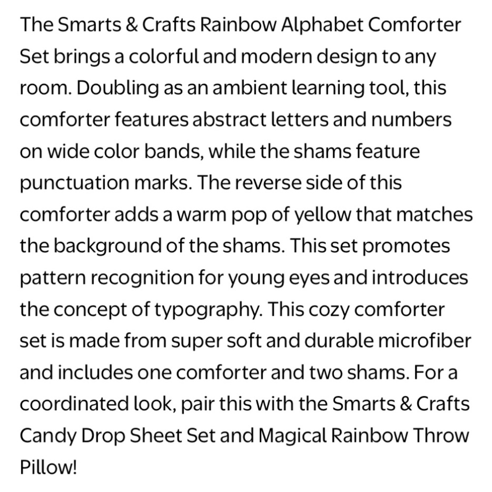 Colorful Alphabet Bedding Set - Picture 7 of 8